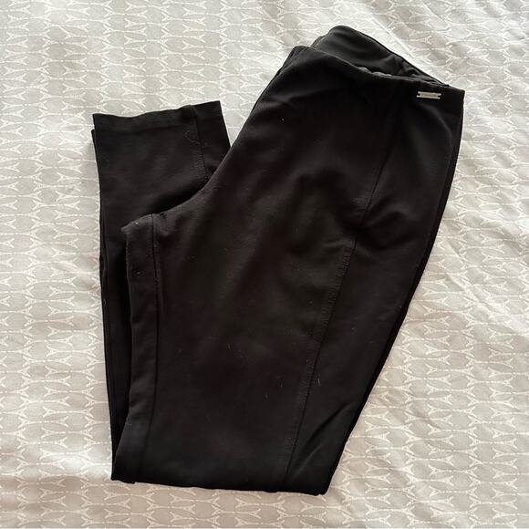 Black tahari casual capri leggings size M - Picture 1 of 7